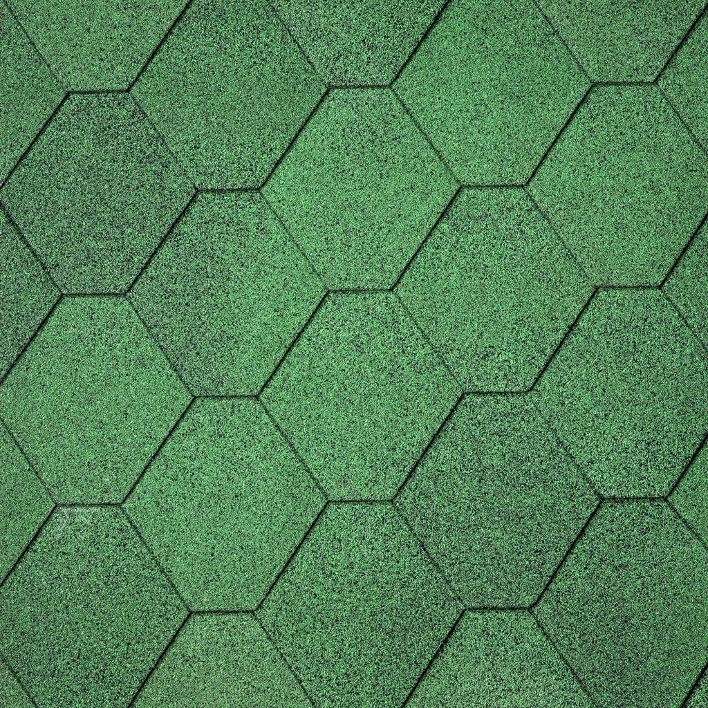 Dakshingles | Hexagonaal shingles - groen